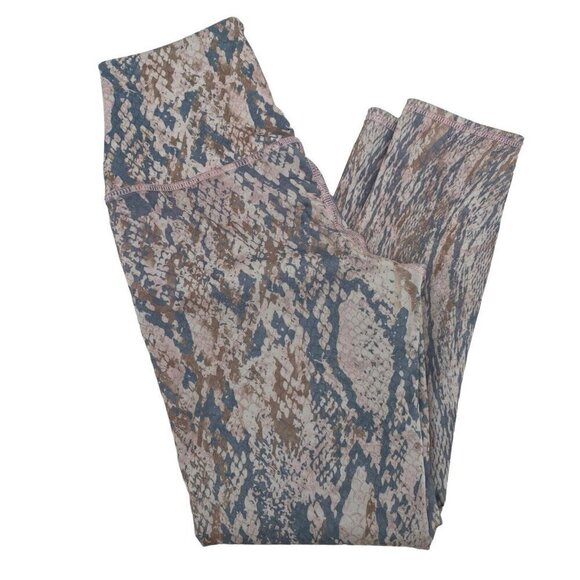 Evolution And Creation Size Small High Waist Pink Reptile Print The Mia Legging - Picture 3 of 10